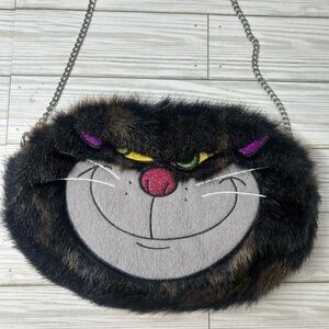 Cat Bag Lucifer Danielle Nicole Cinderella Faux Fur Disney Crossbody  NWOT